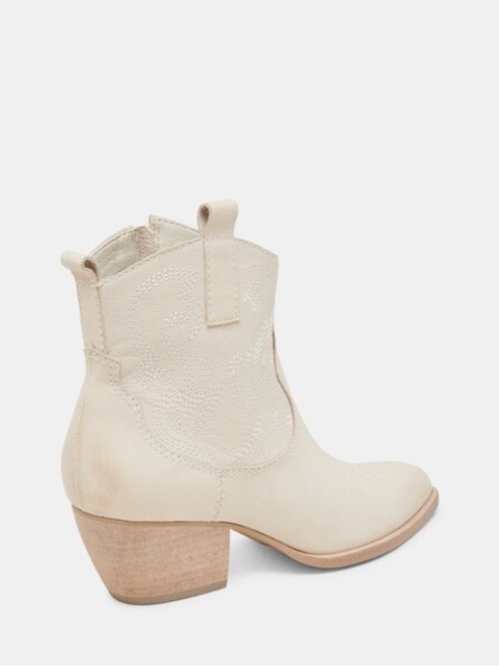 Dolce Vita Shania Western Boot in Ivory Nubuck New! - Picture 5 of 13
